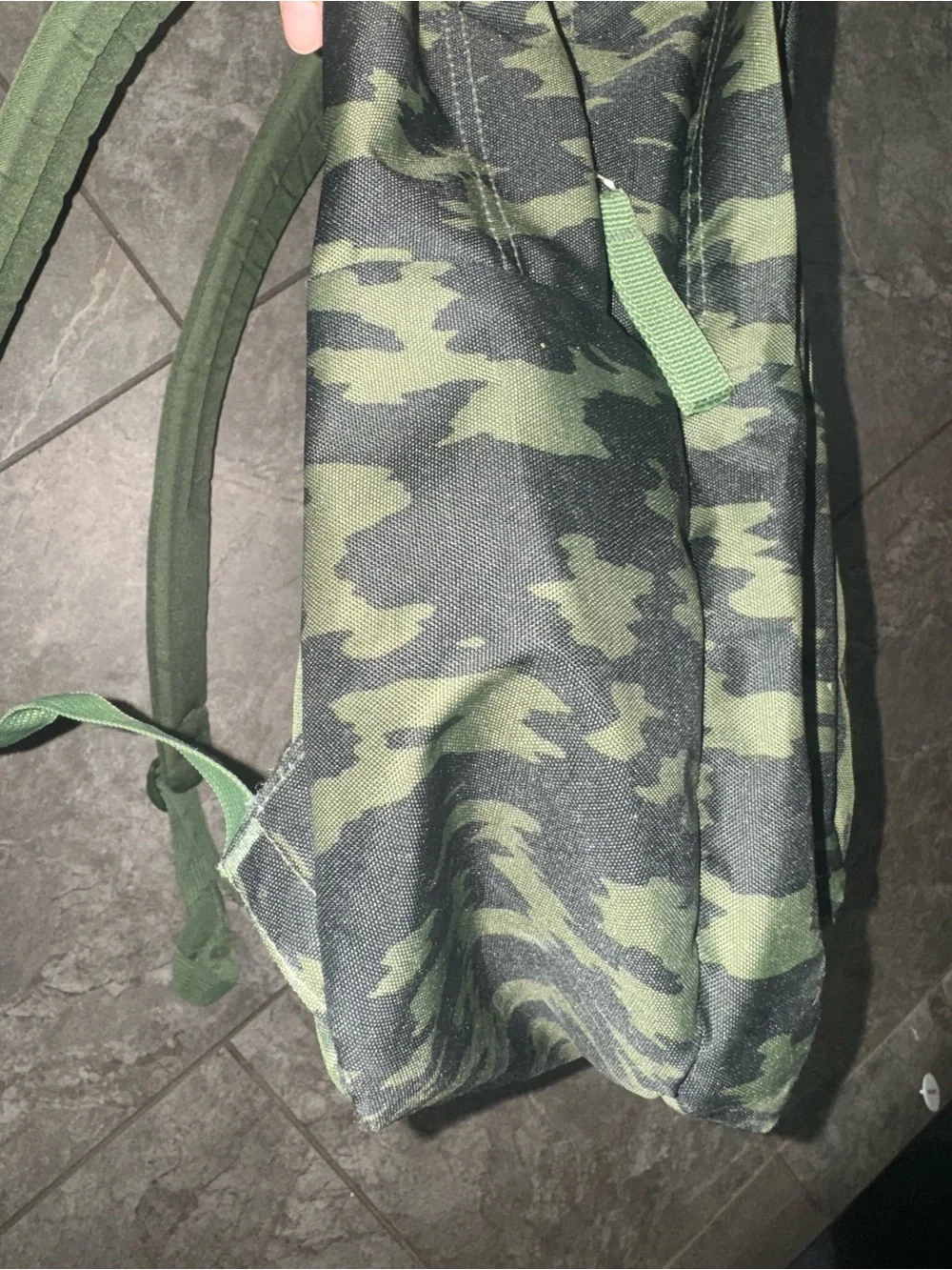 Jansport Green Camo Backpack Multi Zipper